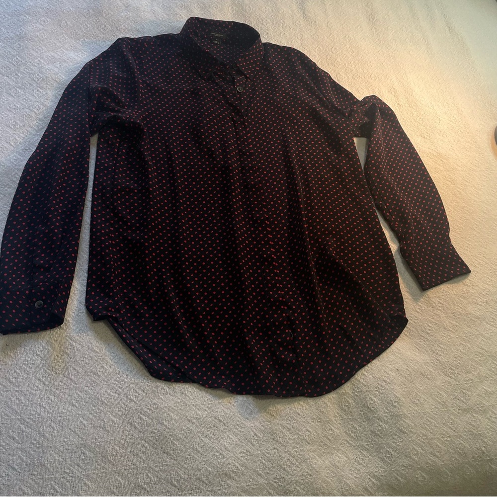 Ann Taylor Women’s‎ 
Black and Red Casual Shirt Business Casual Size M